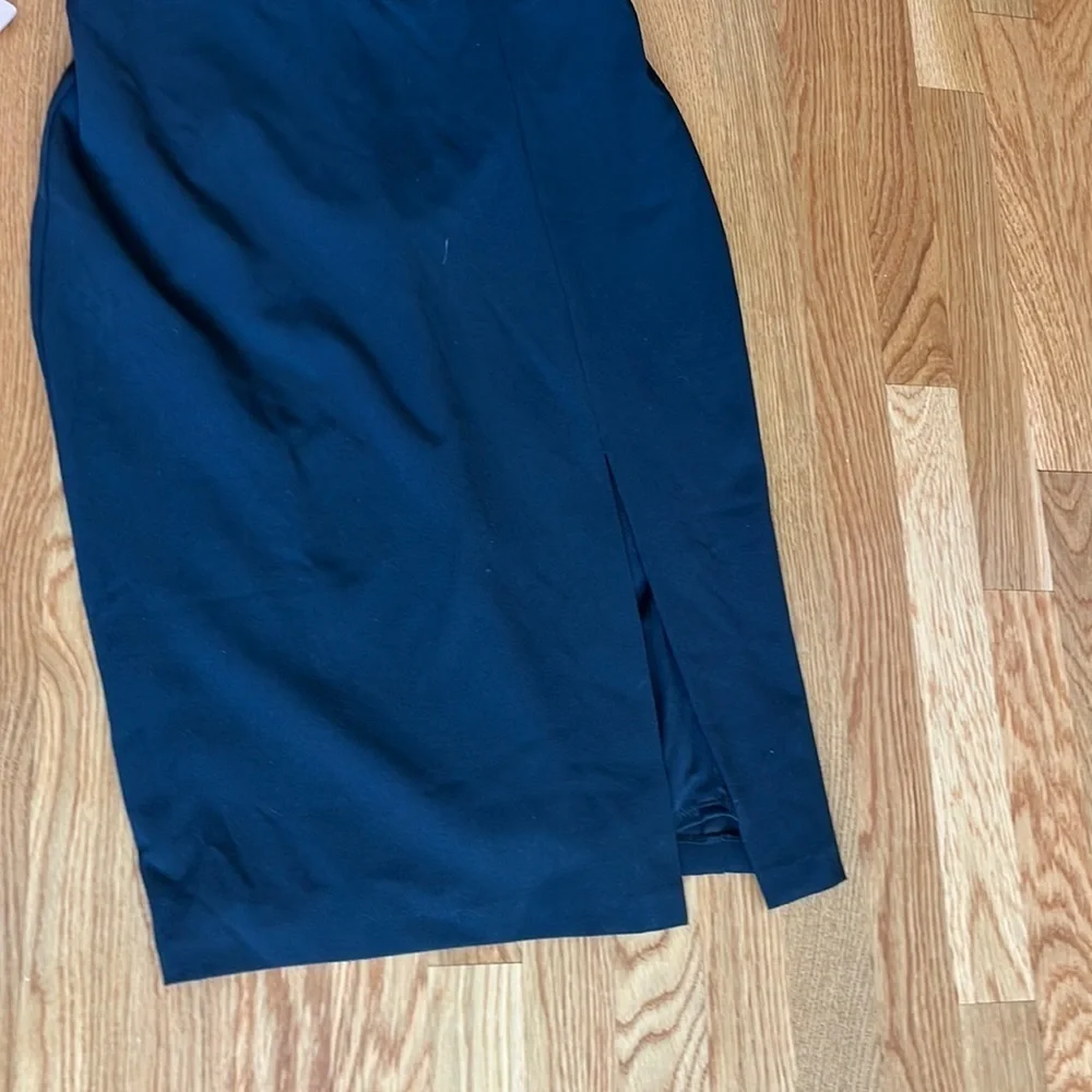 NWT BHLDN for Anthropologie Ana Crepe Dress 14 short sexy black.